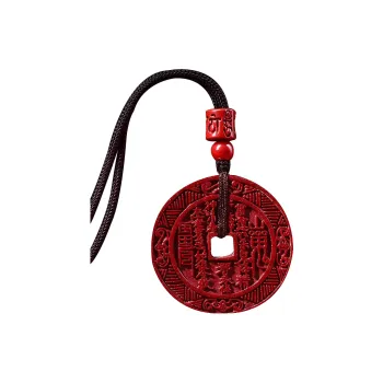 IOTS Zisha Purple Clay Ethnic Style Chinese Style Versatile, Good Luck Necklace Unisex