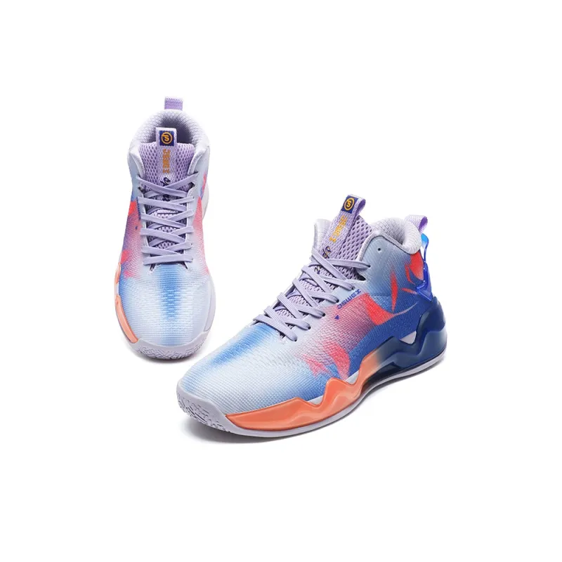JSWEI Cushioned Slip-Resistant Abrasion-Resistant High-Top Basketball Shoes Men's-8