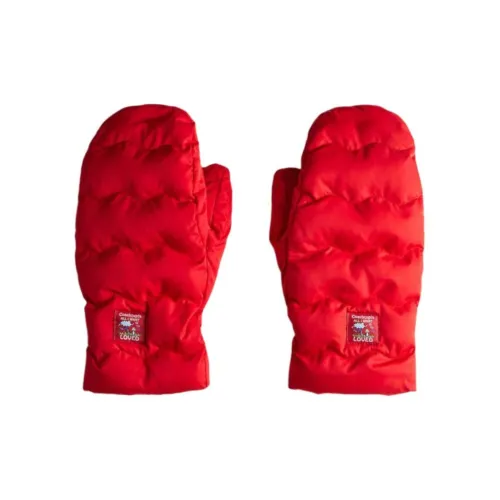 COACH Polyester Gloves Unisex Red