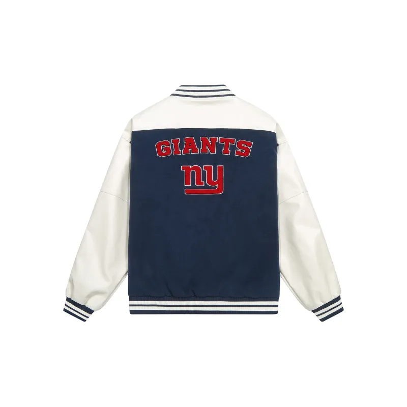 NFL Baseball Jacket Unisex Navy Blue-1