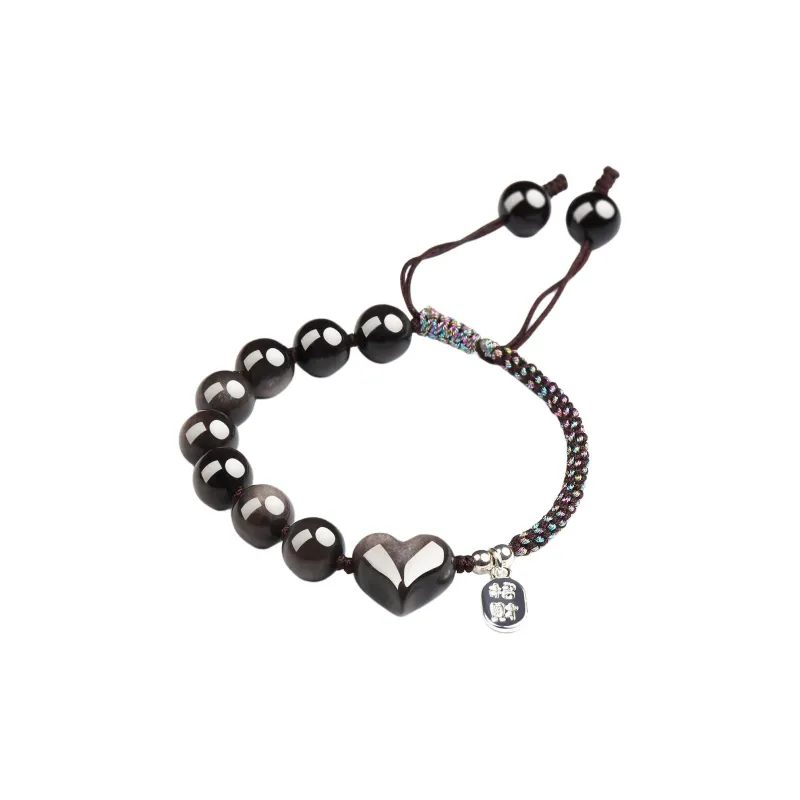 Moon Jewelry Obsidian Jade Bracelets Unisex-0