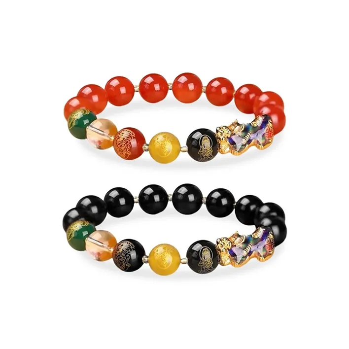 RboySe Obsidian Jade Bracelets Unisex-7