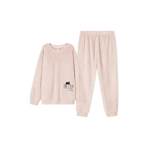 ROSE TREE Pajama Set Women's Apricot Pink
