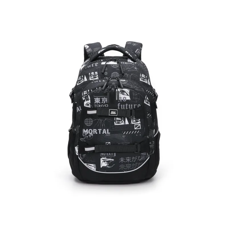 HELLO DRAGON Nylon Backpack Laptop Bag Students Backpack Regular Unisex Multicolor-5