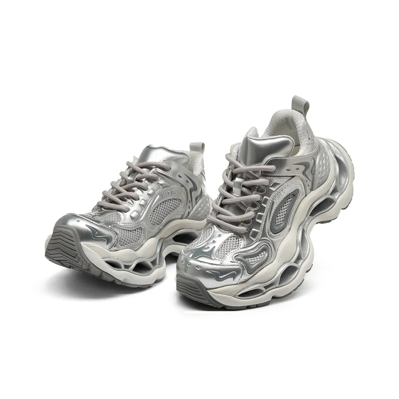 LEECAT STUDIO Coverage Height Increasing Abrasion Resistant Breathable Low Top Chunky Sneakers Unisex-9