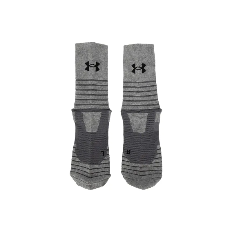 Under Armour Mid Calf Socks Unisex 6 Pack Gray-4