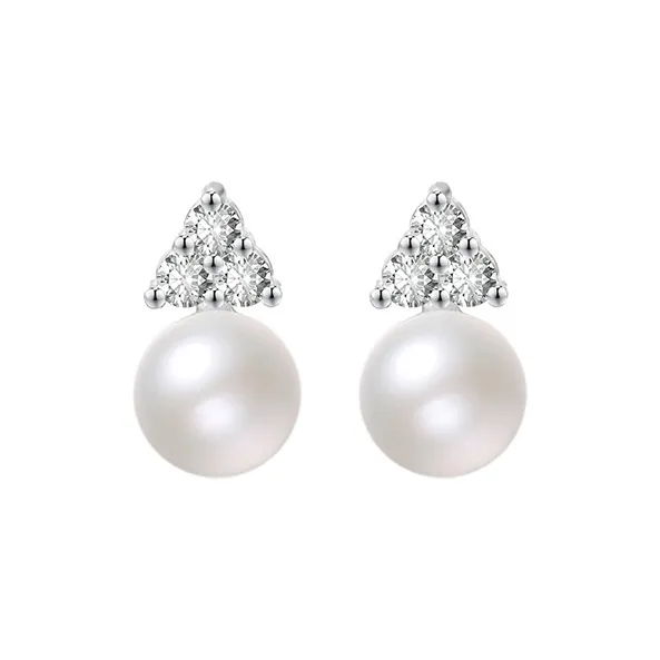Heart Grass S925 Silver Stud Earrings Women's-0