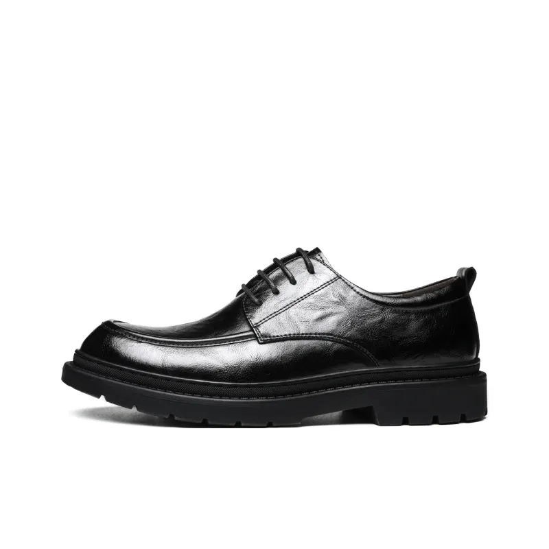 CHINT Dress Shoes Men Low Top Black/Brown-15