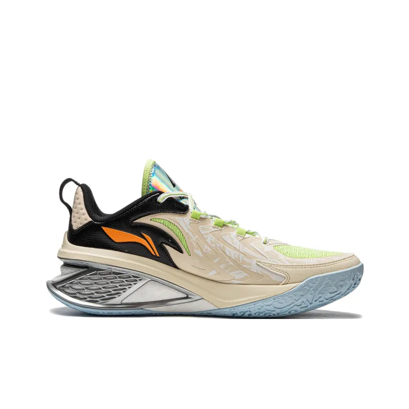 LiNing Air Raid 11 Cushioned Slip-Resistant Lightweight Low-Top Performance Basketball Shoes Men's Stone White Gray-1