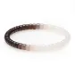 Hetian Jade Smoky Purple Gradient Beaded Bracelet with Extreme Arc Design
