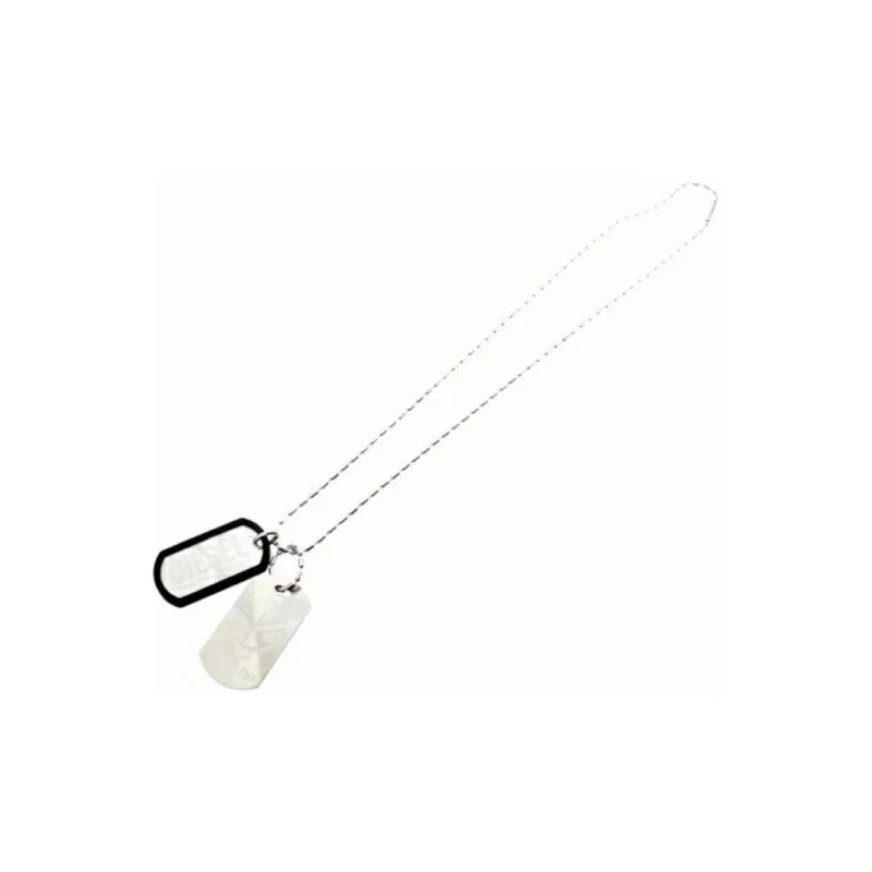 DIESEL Stainless Steel Necklaces Men's Silver-0