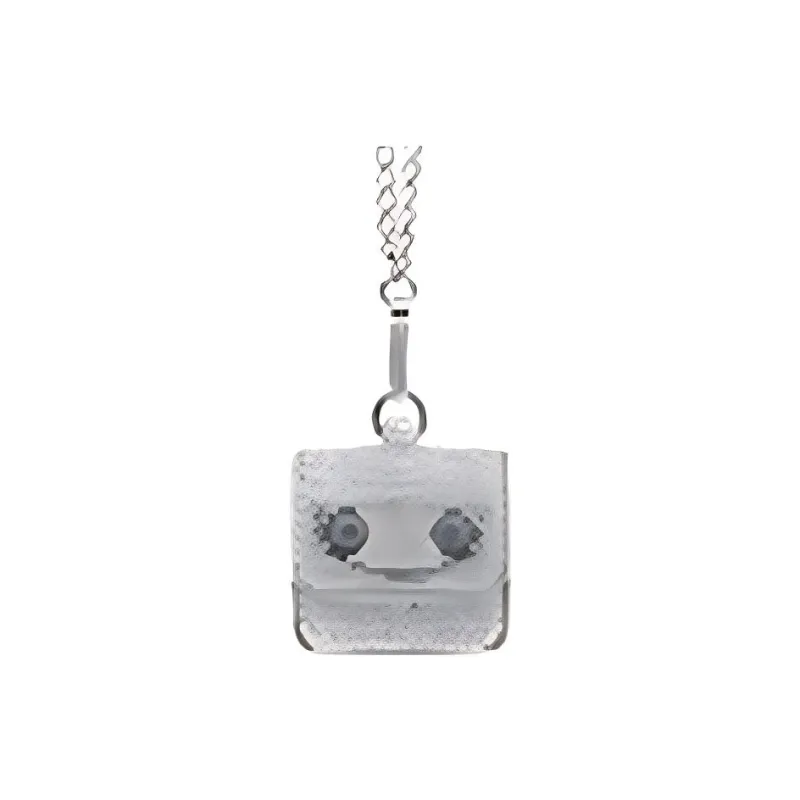 Balenciaga Le Cagole Cow Leather Patchwork With Sheepskin Earphone Case Women's Silver Gray-0