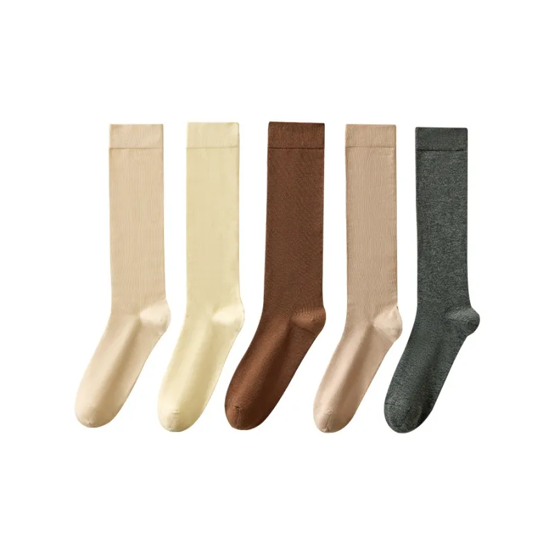 MIIOW Knee High Socks Women's 5 Pack-3