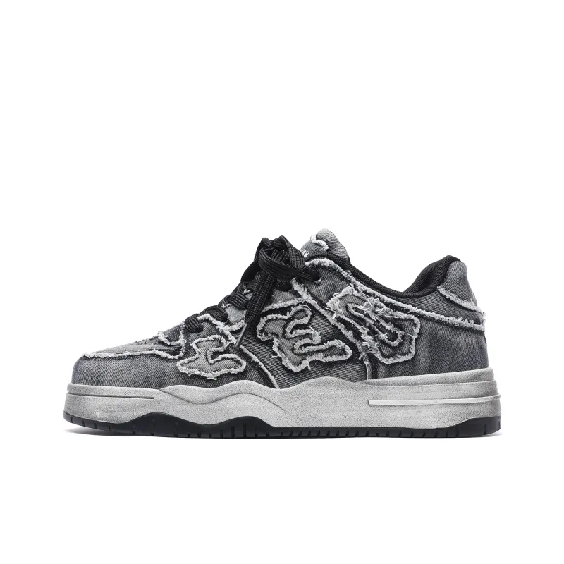 CEDAR HAN Canvas Shoes Unisex Low Top Blue-15