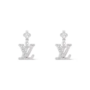 LOUIS VUITTON Metal Earrings Women's Silver