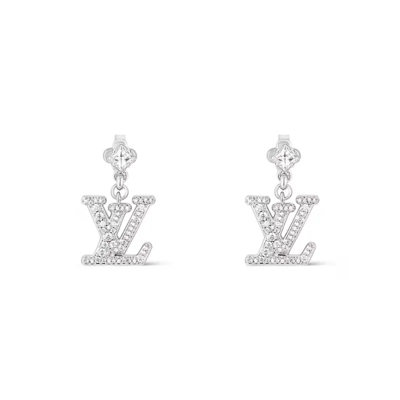 LOUIS VUITTON Metal Earrings Women's Silver-0