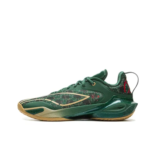 LiNing Flash Strike 11 Supportive And Elastic Low Top Basketball Shoes Men's Green