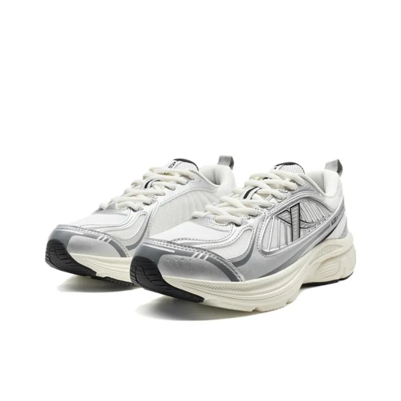 XTEP Absolute Dust 6.0 Slip Resistant Warm Low Top Running Shoes Women's Silver-2