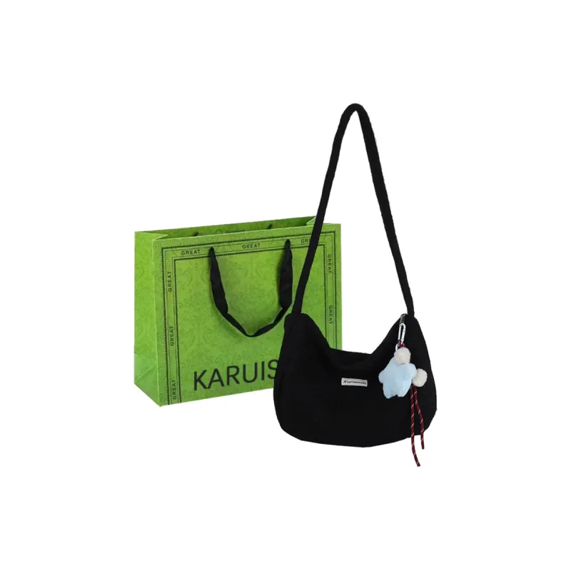 KARUISHA Woolen Handbag, Crossbody Bag, Shoulder Bag Regular Women's Multicolor-27