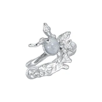 Eclater 925 Sterling Silver Clip On Earrings Women's