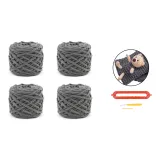 DIY Hand-Woven Scarf[Pocket Bear Gray]
