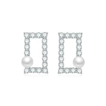 BYTHERE Pearl Stud Earrings Women's