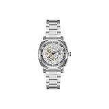 Silver Case Mechanical Women's Watch (Gift Box Set)
