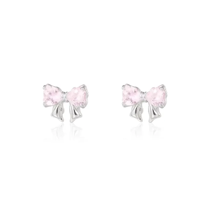 SHK Sterling Silver Stud Earrings Women's-7