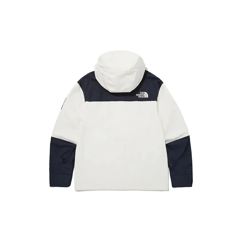 THE NORTH FACE Water-Resistant Windbreaker Jacket Unisex Cream White With Free Shopping Bag-2