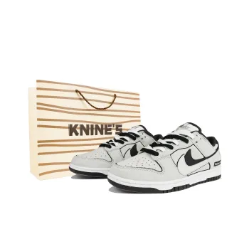 Nike Dunk Low Top Skateboard Shoes Unisex Black Gray