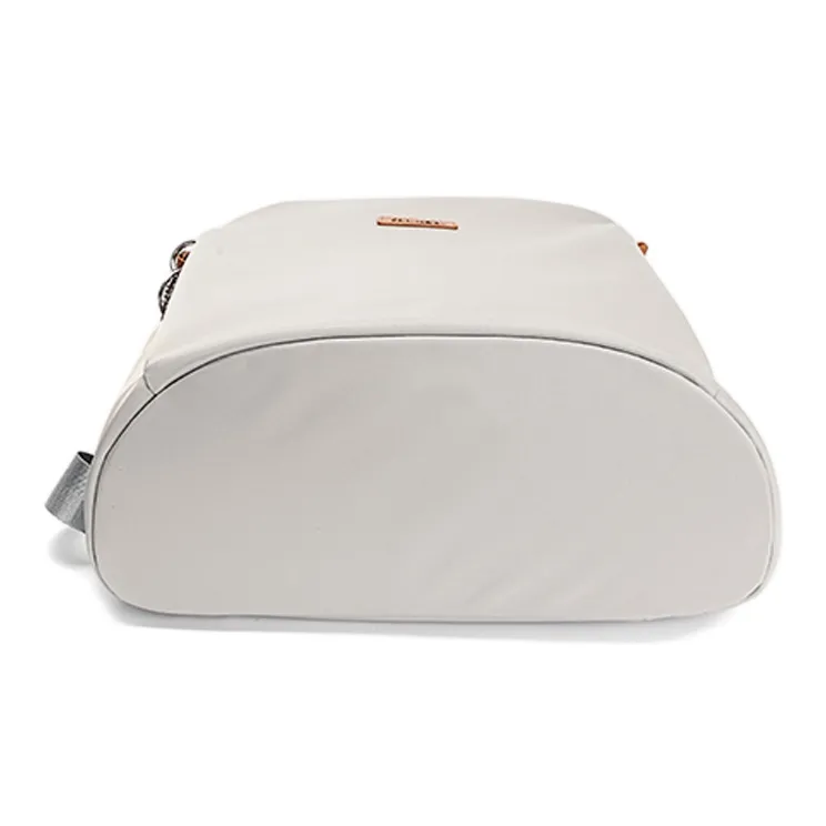 GELANNI Nylon Backpack Unisex Light Gray-3