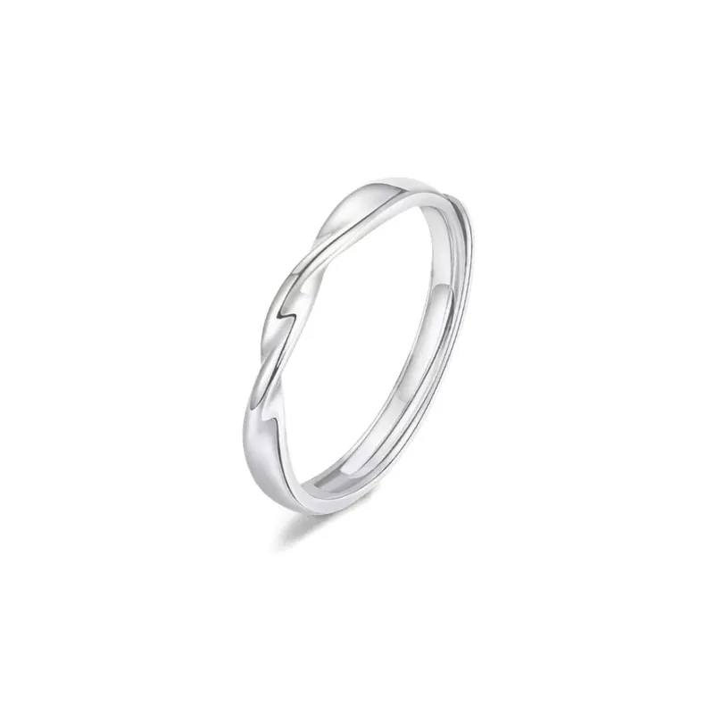 FORCHI Sterling Silver Rings Unisex Anniversary Birthday Gift-5