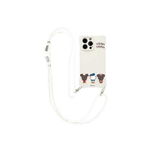 Disney Silicone Material Square Lanyard Backpack Style Phone Cases Compatible With Apple 16 Pro Max/Pro/Plus/15/14/13