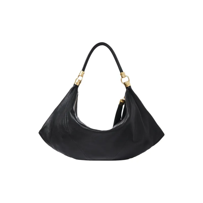 Chloe Grained Leather Vagabond Bag Shoulder Bag Women's Black-2