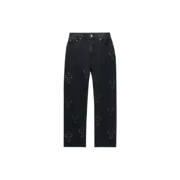 Ed Hardy Jeans Men's Black Comes With Saint Laurent Black Opium Fragrance Pendant