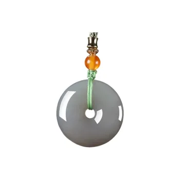 Zhen Yu Zhen Pin Hetian Jade Necklaces Smoky Purple Unisex
