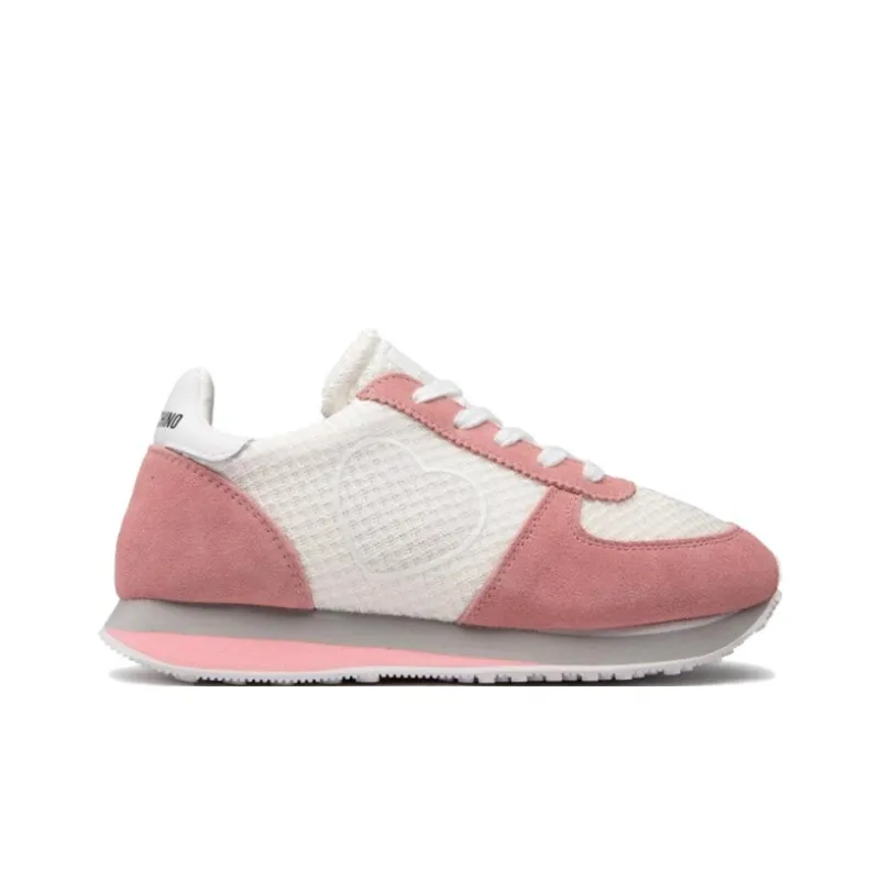 MOSCHINO Sports Casual Shoes Women's Pink White-1