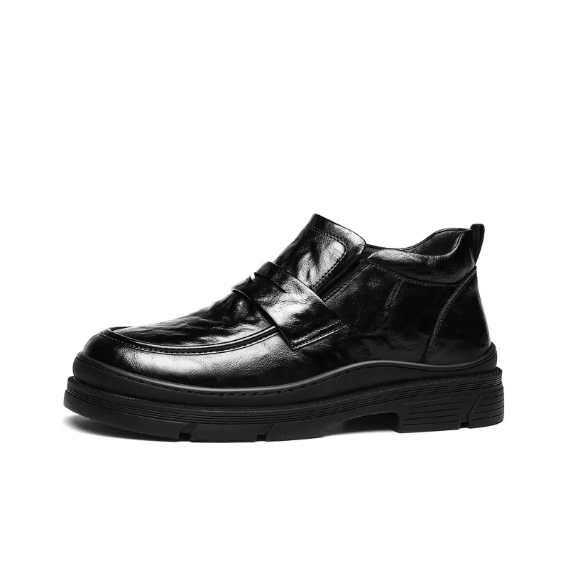 CHINT Dress Shoes Men Low Top Black/Brown-11