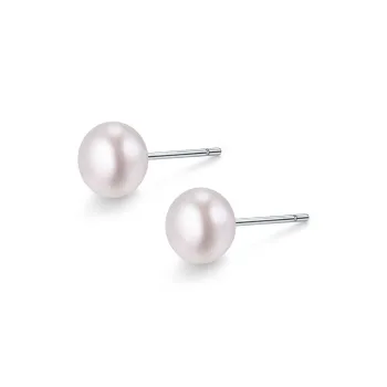 Zocai Freshwater Pearl Stud Earrings Women's