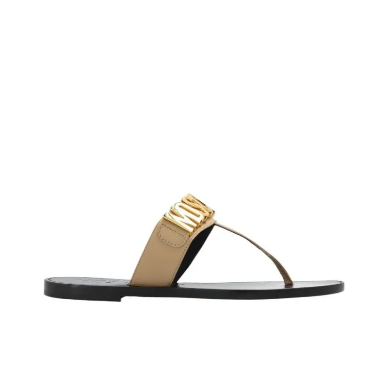MOSCHINO Flip Flops Women's Brown-1