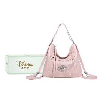 Disney Mickey Series PU Backpack Shoulder Bag Women's Pink/Black/Silver