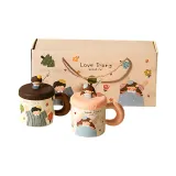 [Matching Couple Cups Box]Blue Girl+Gray Boy