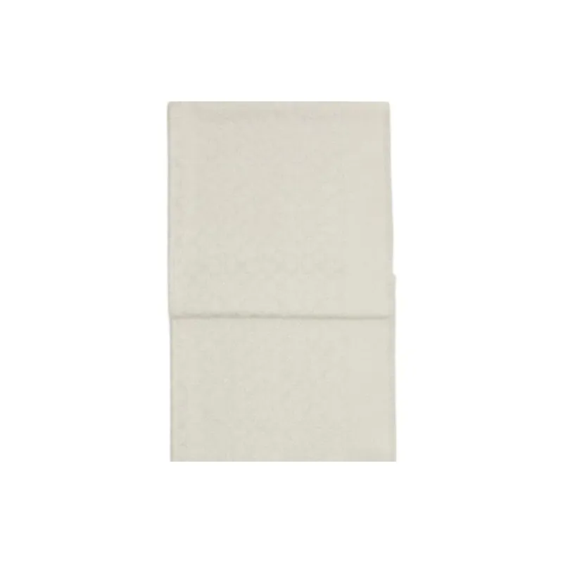 COACH Sheep Wool Knit Scarves Unisex White-1