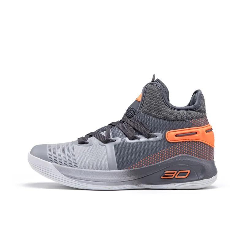 DD&OO Wear-Resistant Breathable Height Increasing High-Top Basketball Shoes Unisex White Gold-5