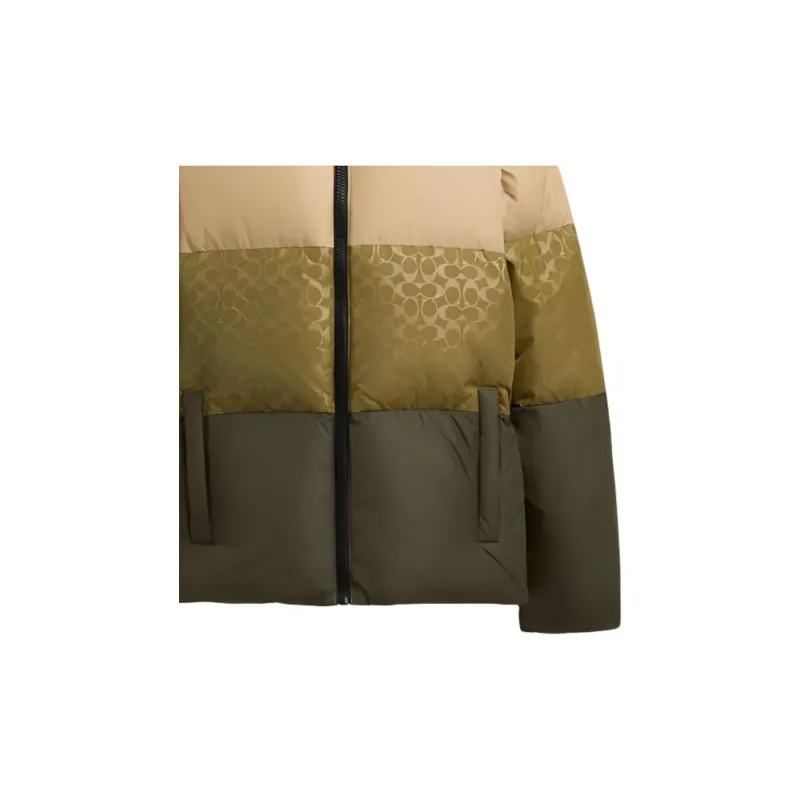 COACH FW24 Down Jacket Men's Mixed Green-4