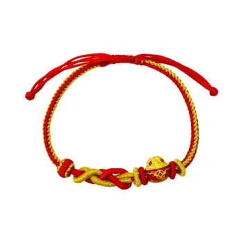 Love 'Jubao Pan Full Of Wealth Hand Woven Bracelet' 999 Solid Gold Fixed Price Gold Bracelet Women's