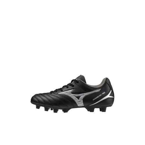 Mizuno MONARCIDA NEO 3 Anti Slip Wear Resistant Low Top Kids' Soccer Shoes Black Silver Kids'