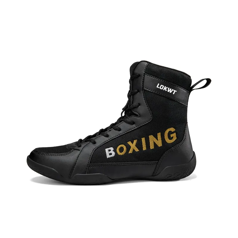 LOKWT Anti-Slip And Wear-Resistant Coverage High-Top Training Shoes Men's-4