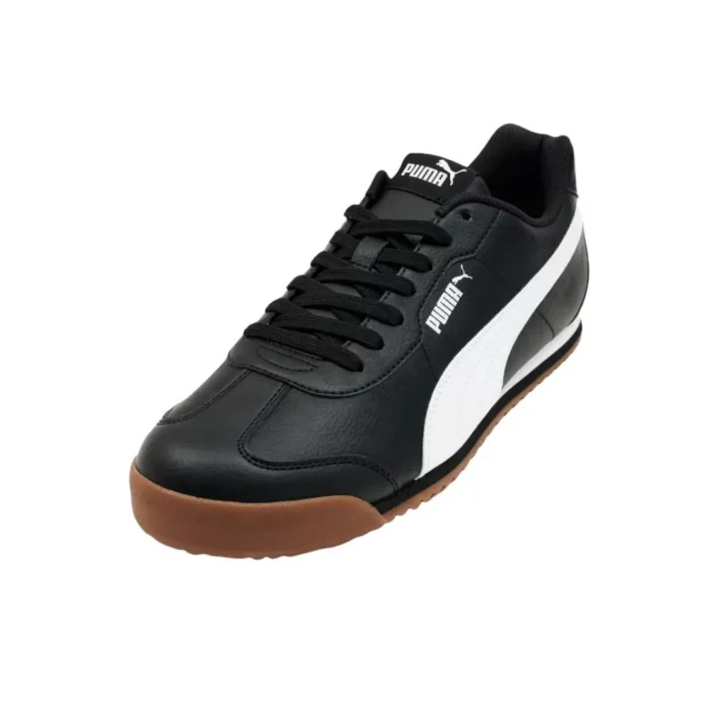 PUMA Turino Anti Slip Wear Resistant Low Top Casual Shoes Men's Black White-2