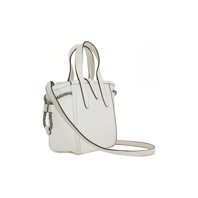 Furla Net Collection Sorrento Calfskin Tote Bag Shopping Bag Shoulder Bag Crossbody Bag Mini Women's White-2